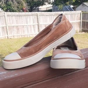 UGG suade slip ons sz 6 1/2 women